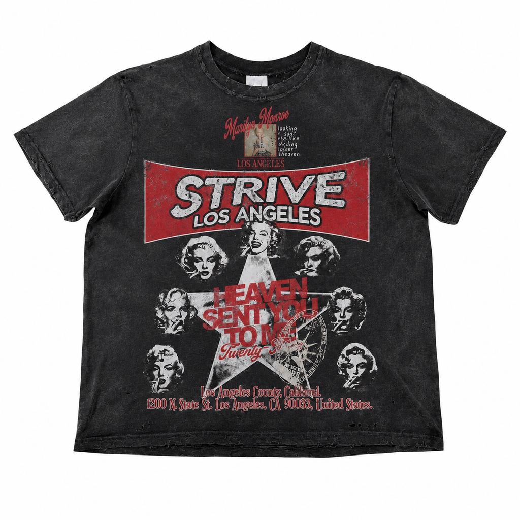 Marilyn Vintage Tee “Black”