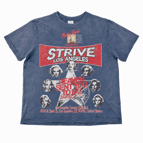 Marilyn Vintage Tee”Blue”